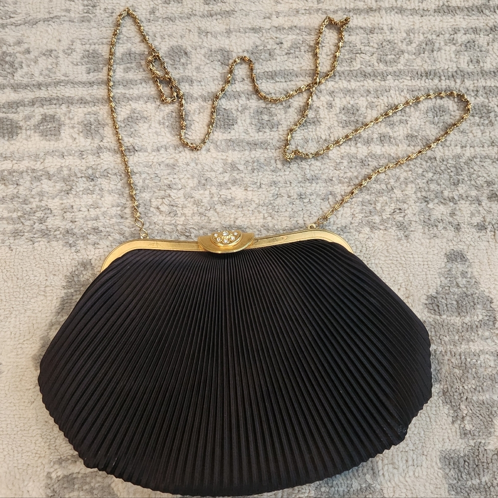 Vintage Black La Regale Evening Bag